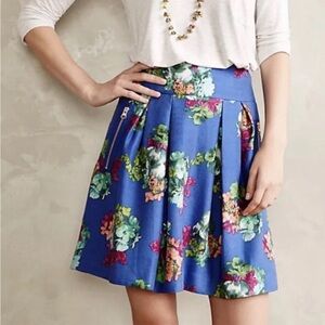 Maeve Anthropologie Maeve
Garden Days Blue Mini Skirt Size 0